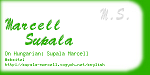 marcell supala business card